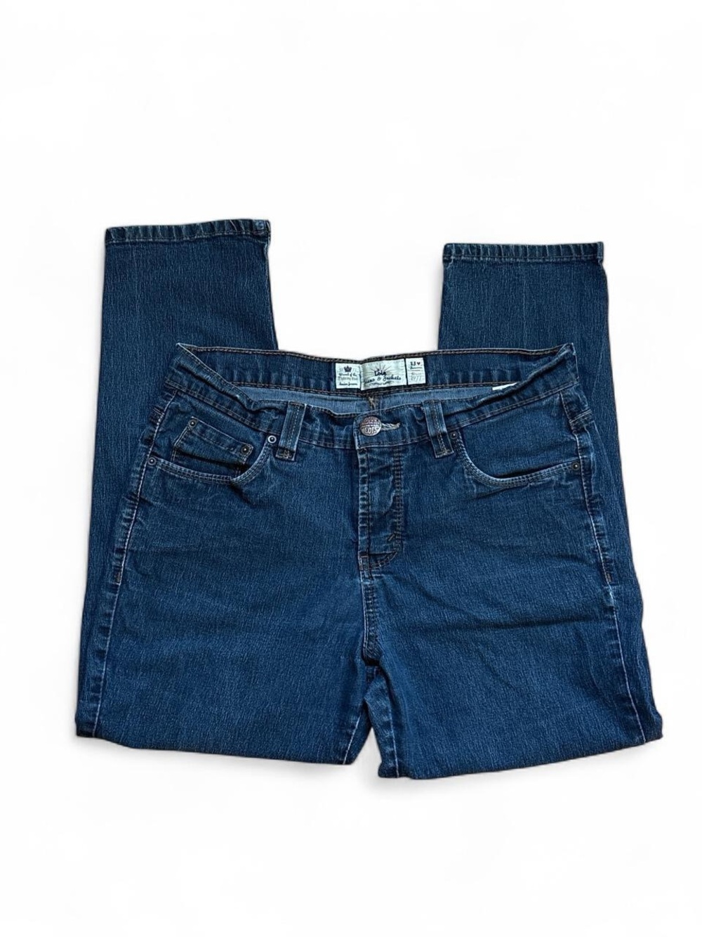 Vintage Y2K Lois Capris Jeans // Made in Canada Dark Wash